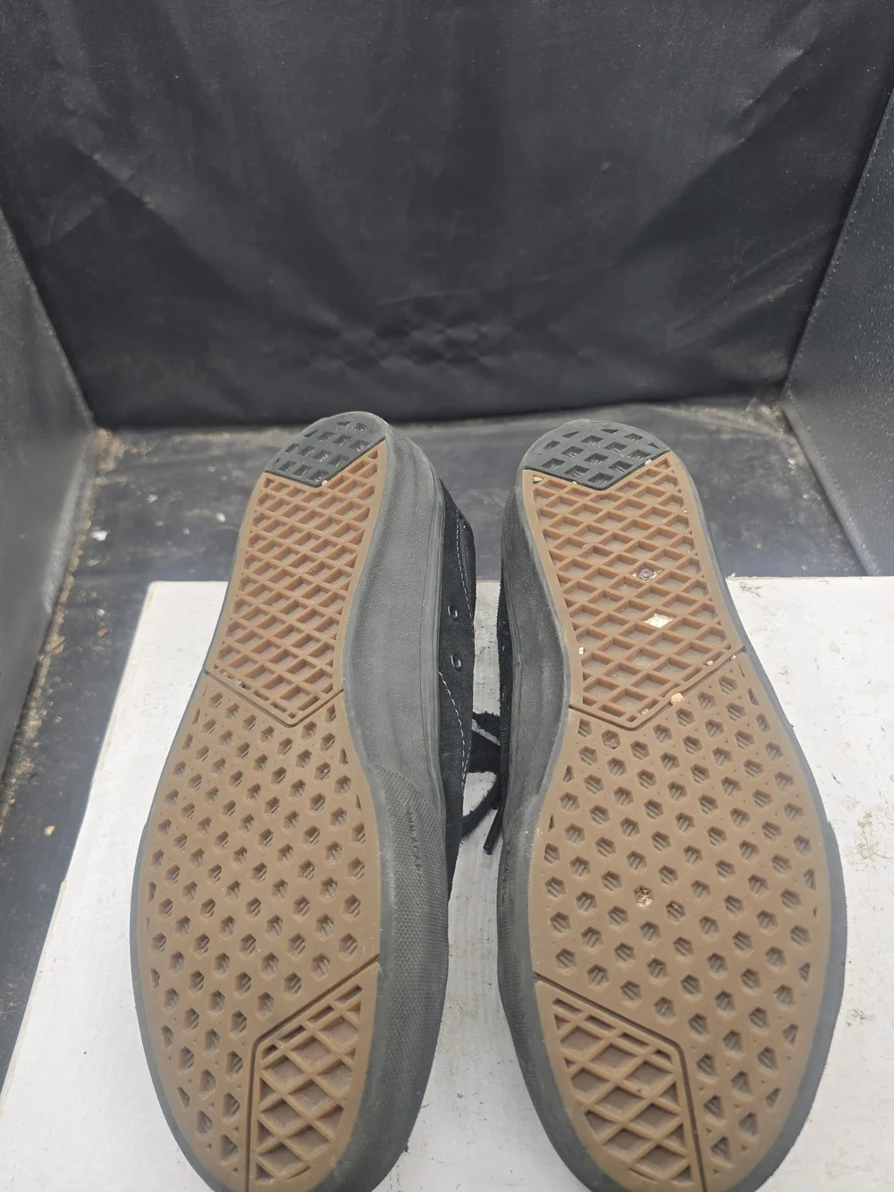 Vans Black Low-Top Suede & Canvas Sneakers